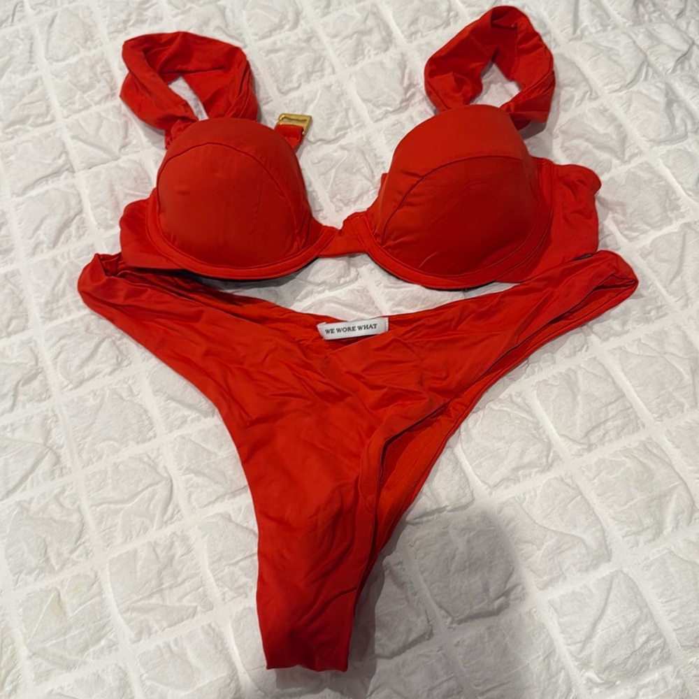 Weworewhat red bikini